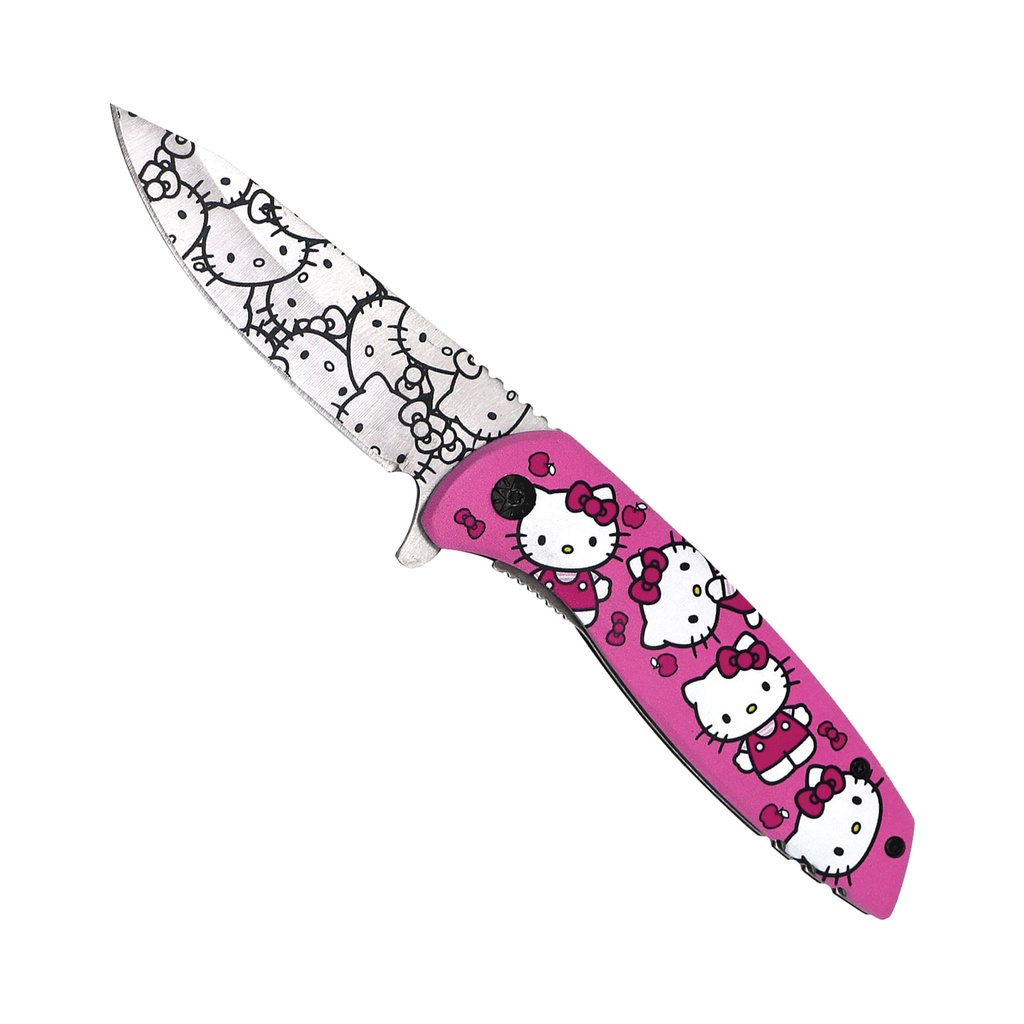 SAMPLE -Kawaii Quick-Deploy Assisted Opening Knife - Pink Aluminum