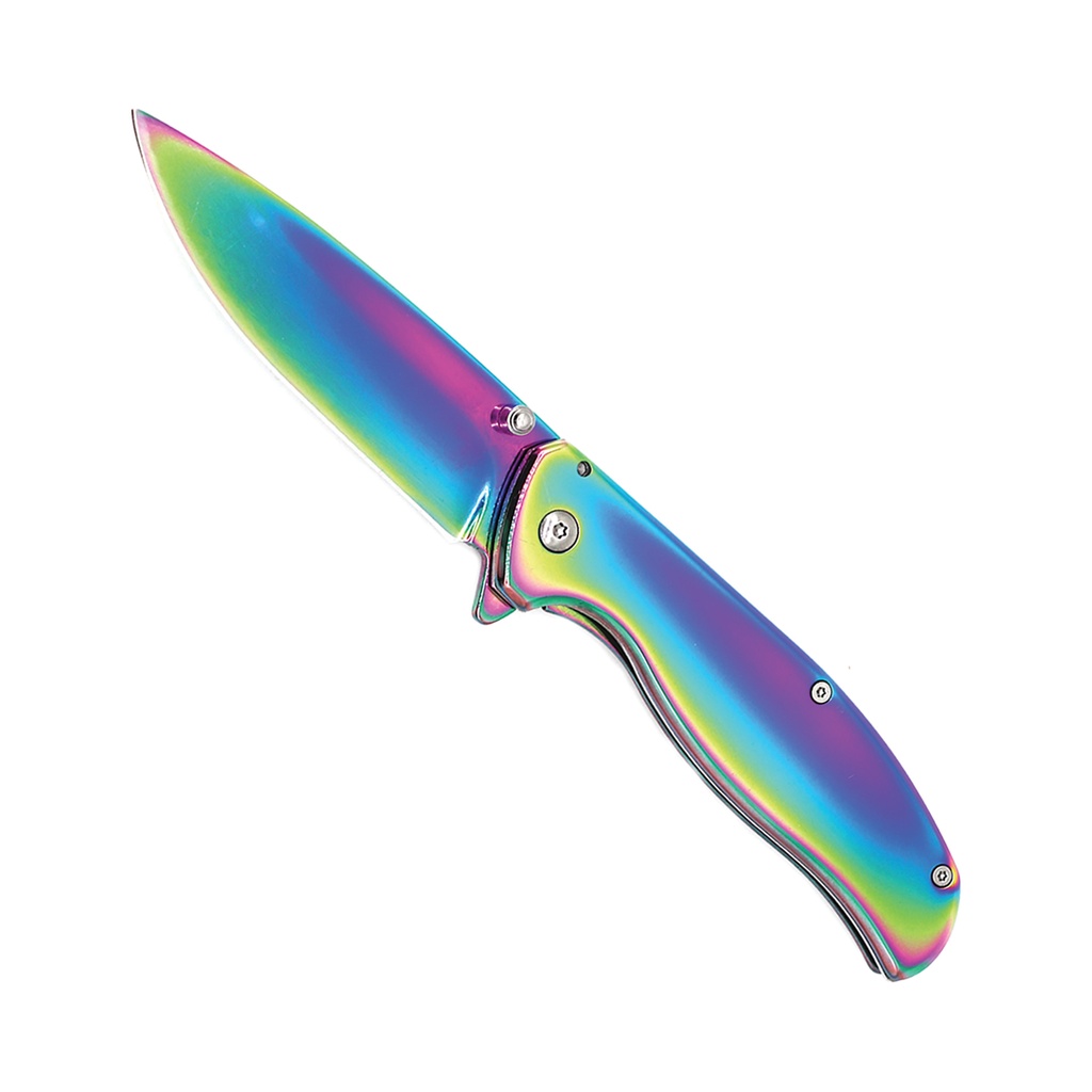 SAMPLE -Prism Shift Rapid-Deploy Assisted Opening Knife - Rainbow