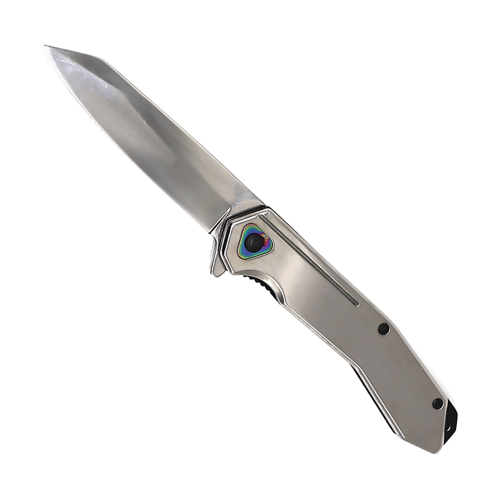 SAMPLE -Mirrorline Quick-Deploy Assisted Opening Knife - Polished Chrome