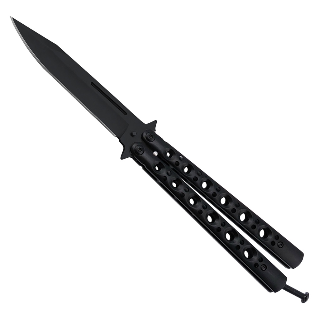 SAMPLE -AeroBalance Classic Butterfly Knife - Matte Black