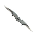 SAMPLE -Batwing Dual-Edge QuickDeploy Assisted Knife - Gray Aluminum