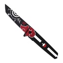 SAMPLE -Crimson Cloud Anime-Tactical Spring Assisted Knife - Midnight Black