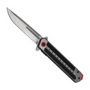 SAMPLE -Ember-Line Quick-Deploy Spring Assisted Knife - Gray/Red G10