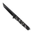 SAMPLE -Dragon-Scale Quick-Strike Spring Assisted Knife - Matte Black