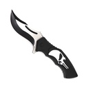 SAMPLE -Skull Sentinel Quick-Deploy Assisted Opening Knife - Black Nylon Fiber