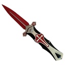 SAMPLE -Rescue Cross Quick-Assist Folding Knife - Red Blade