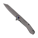 SAMPLE -Iridescent Pivot Precision Wharncliffe Assisted Knife - TiNi Gray