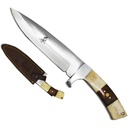 SAMPLE -Frontier Contrast Full-Tang Hunting Knife - White Bone & Rosewood
