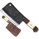 SAMPLE -Heritage Field Butcher Fixed Blade Cleaver - Bone Handle