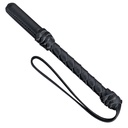 SAMPLE -Braided Nightguard Weighted Leather Sap - Black Leather