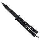 SAMPLE -AeroBalance Classic Butterfly Knife - Matte Black