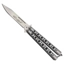 SAMPLE -Dragon Balance Six‑Hole Butterfly Knife - Polished Silver