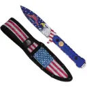 SAMPLE - Eagle’s Honor Commemorative Fixed Blade Knife - USA Flag