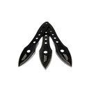 SAMPLE - Shadow Triad Balanced Throwing Knife Set - Black Steel