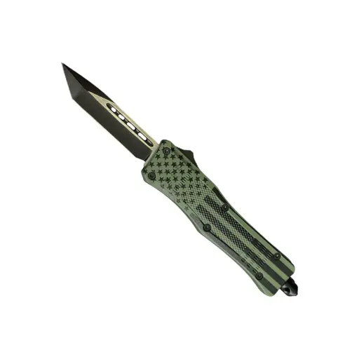 Covert Patriot Tactical OTF Knife - Green Flag