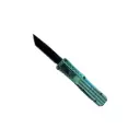 Patriot Compact Tactical OTF Knife - Green Flag