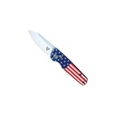 Patriot’s Pocket Snap Automatic Knife - USA Flag Aluminum