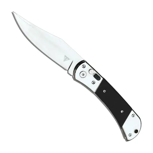 Control Line Safety-Lock Automatic Knife - Black G10