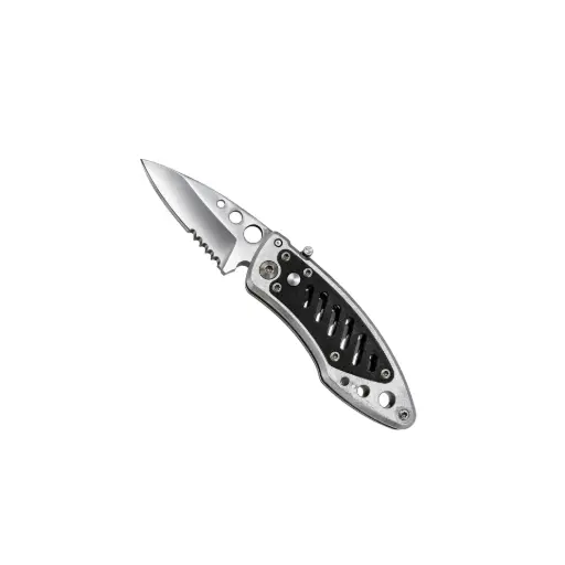 Micro Duty California-Legal Automatic Knife - Silver Steel