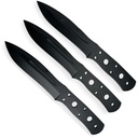 Stealth Fullers Center-Balanced Throwing Knife Set - Matte Black