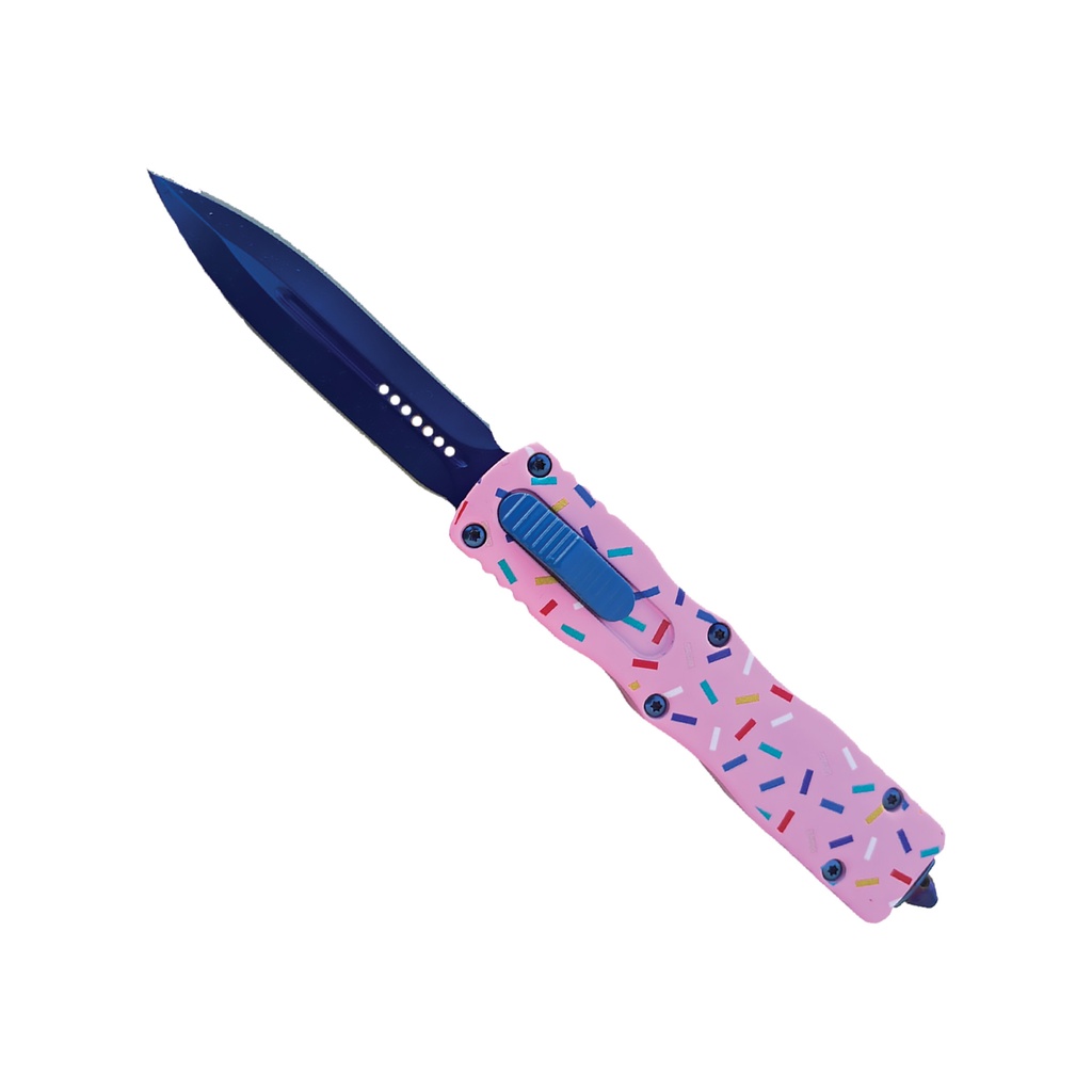 Sprinkle Storm Front-Switch OTF Automatic Knife - Pink Cupcake
