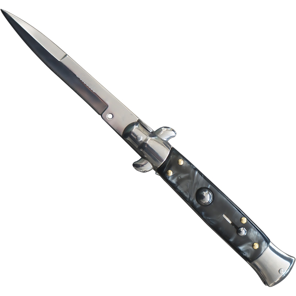 Godfather Heritage Classic Stiletto Automatic Knife - Black Wood