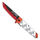 Vector Grid Quick-Deploy Spring Assisted Knife - Red Blade