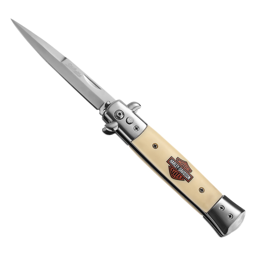 Open-Road Heritage Bolster-Release Automatic Stiletto Knife - Ivory
