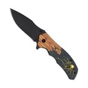 Night Weaver Quick-Deploy Assisted Opening Knife - Wood Grain Black