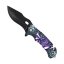 Dragon Pulse Quick-Deploy Assisted Opening Knife - Purple Black