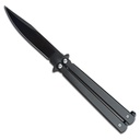 Shadow Pivot Quick-Flip Butterfly Knife - Matte Black