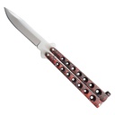 Aero-Vent Balance Butterfly Knife - Red Steel