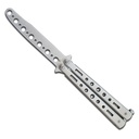 Monochrome Balance Butterfly Knife Trainer - Matte Silver