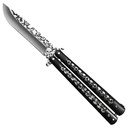 Skullstrike Specter 3D Skull Training Butterfly Knife - Matte Black