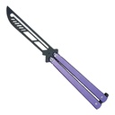 Smooth Sway BalanceMaster: Precision Training Butterfly Knife - Purple