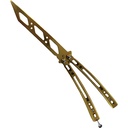 Precision Flow Butterfly Knife Trainer - Gold