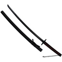 Crimson Chain Heritage Katana Sword - Black Scabbard