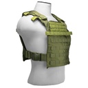 Rapid-Release Grid Tactical Plate Carrier - Green 1050 Nylon