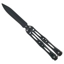 Shadow Spear Quick-Balance Butterfly Knife - Matte Black Steel