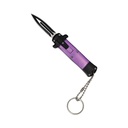 Metro Beacon Keychain OTF Knife - Purple Aluminum