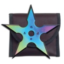 Aurora Sigil Balanced Throwing Star - Rainbow