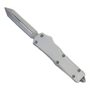 Gladiator Quick-Strike Dagger OTF Knife - Matte Silver