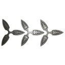 Reaper Tri-Edge 3-Piece Throwing Star Set - Midnight Black