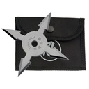 Compass Balance Quad-Edge Throwing Star - Silver