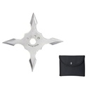 Crosswind Balanced 4-Point Throwing Star - Silver