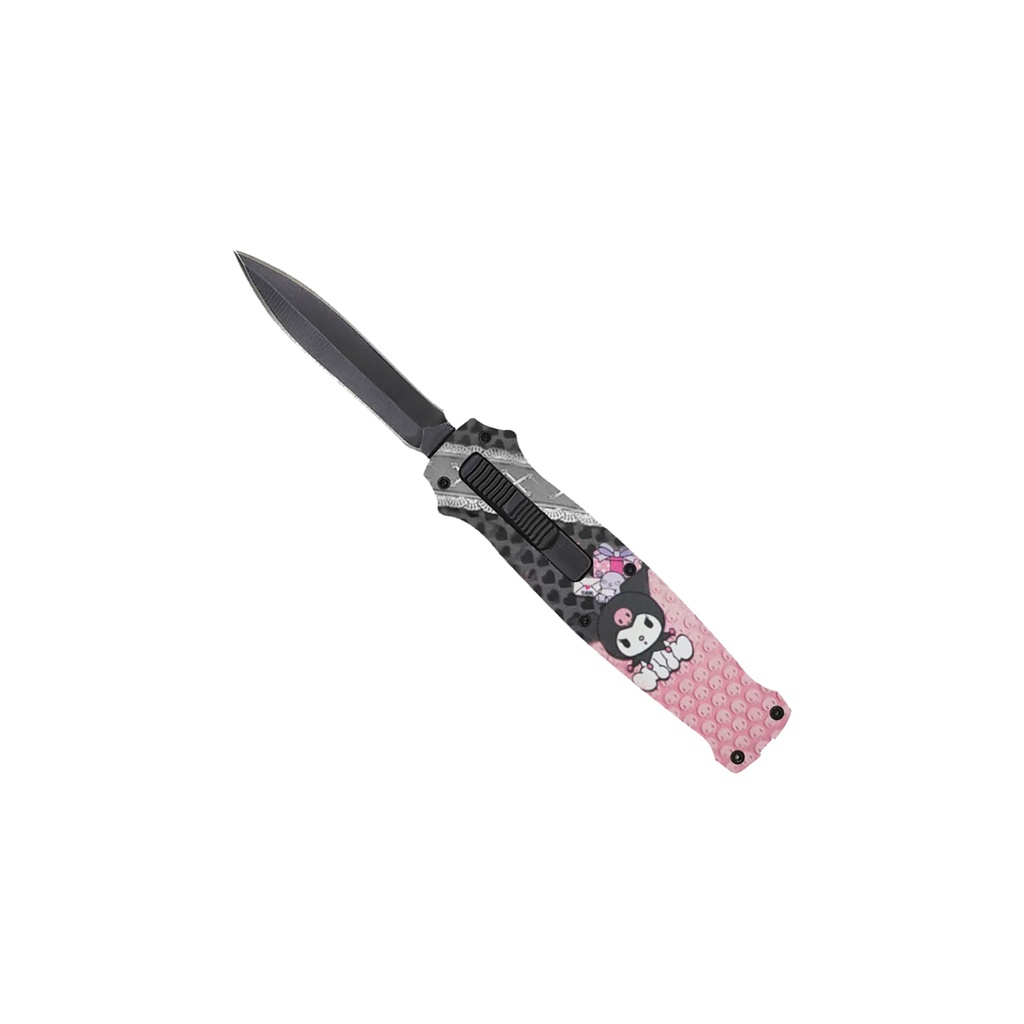 Kawaii Contrast Single-Action OTF Blade - Pink Aluminum