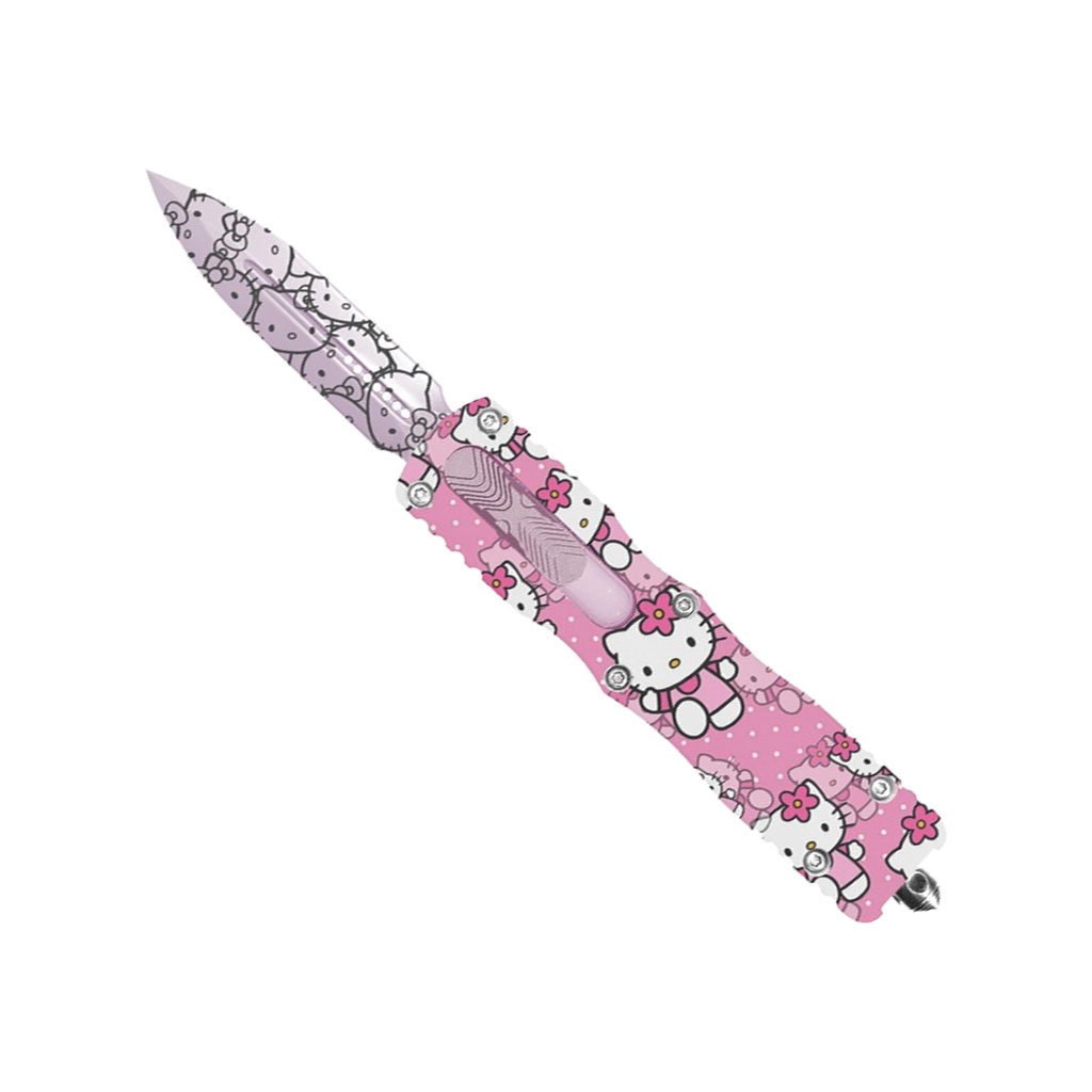 Kawaii Strike Front-Slide OTF Knife - Pink Aluminum