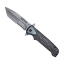 Hex Stealth Quick-Deploy Spring Assisted Knife - Matte Black Aluminum