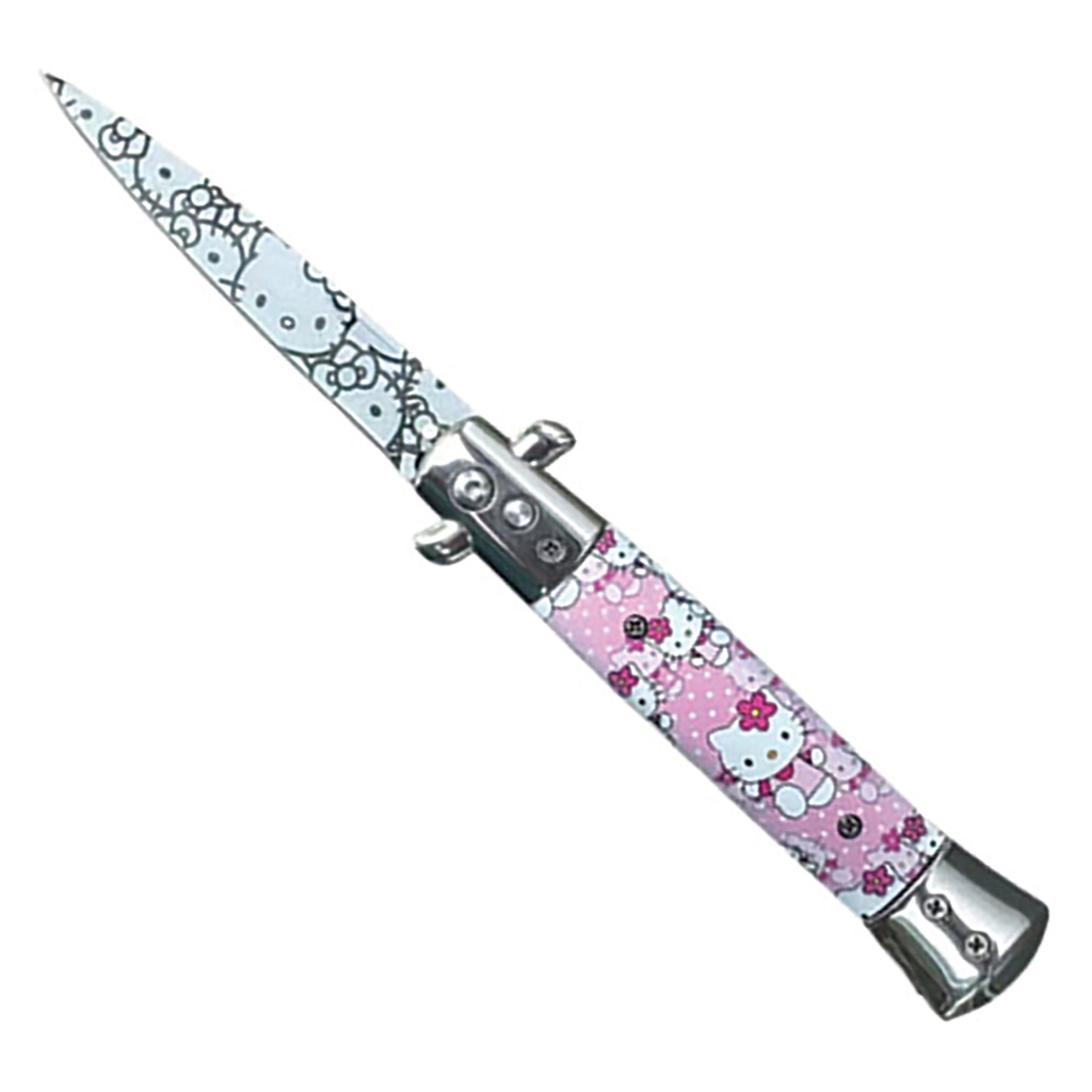 Kawaii Milano Collector's Automatic Knife - Hello Kitty Pink