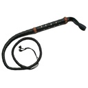 SAMPLE -Arena Grip Studded-Handle Bullwhip - Black Leather
